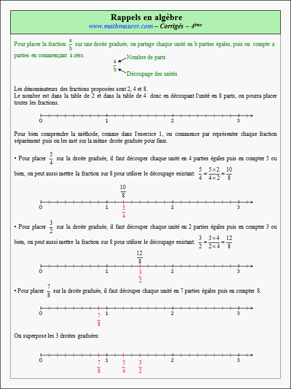 Corrigé exercice 8 sur rappels en algèbre