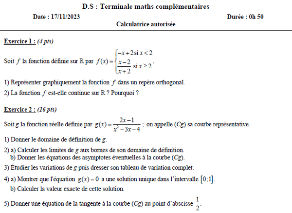 continuité et théorème de la valeur intermédiaire